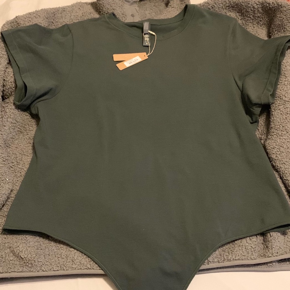 3X SKIMS Cotton Jersey T-shirt Bodysuit